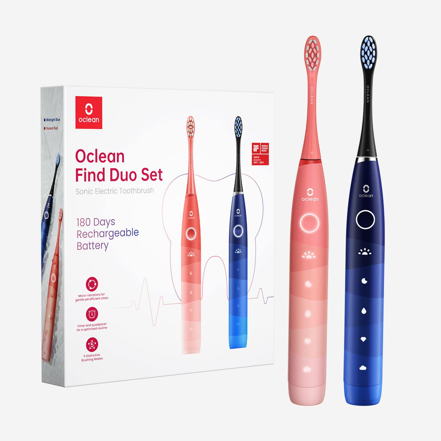 Oclean Find Duo Set Четка за зъби