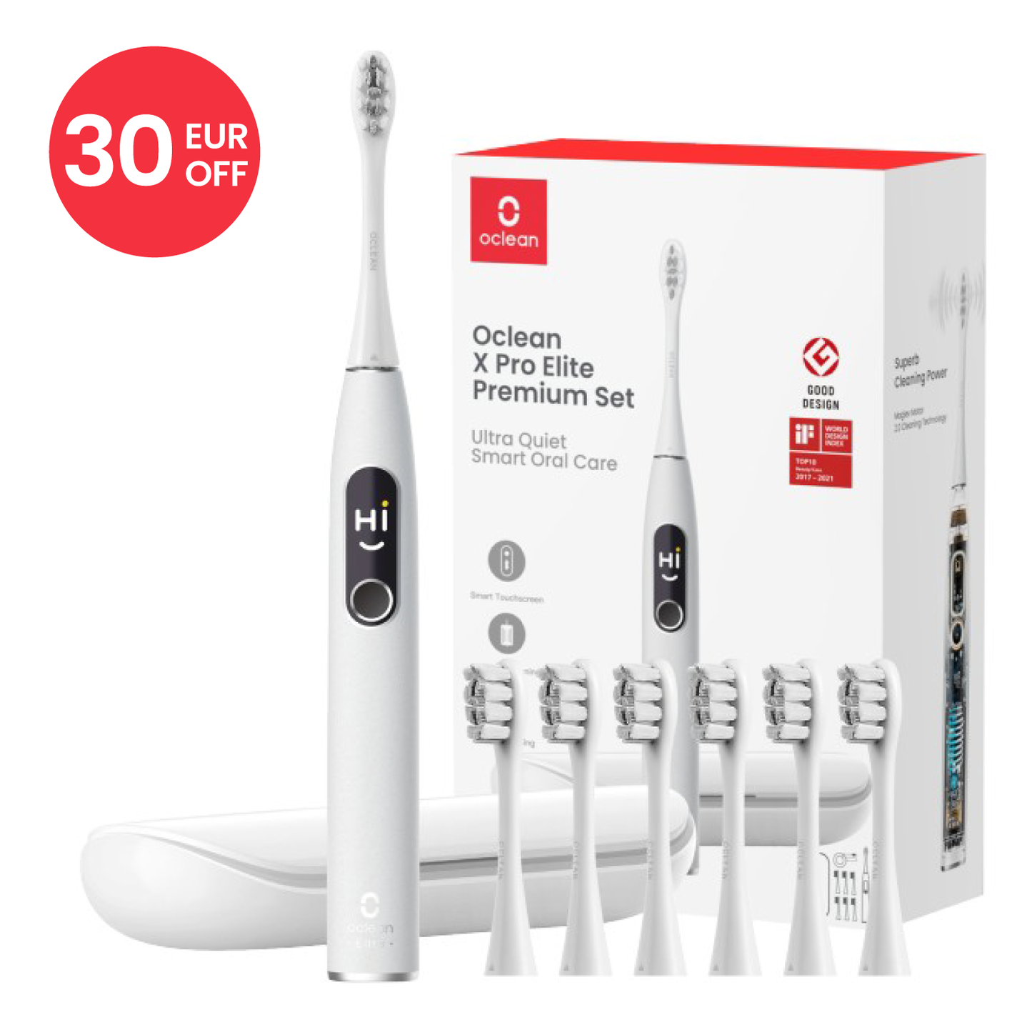 Oclean X Pro Elite Premium Set - Grey с 30 EUR ОТСТЪПКА